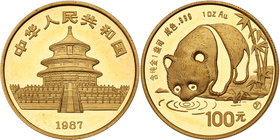 China. 100 Yuan, 1987 (Y). BU