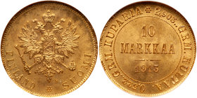 Finland. 10 Markkaa, 1913-S. NGC MS67