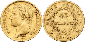 France. 40 Francs, 1811-A. VF