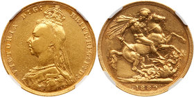 Great Britain. Sovereign, 1889. NGC VF