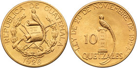 Guatemala. 10 Quetzales, 1926. AU