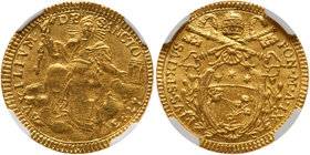 Italian States: Papal/Roman States. Zecchino, 1783. NGC AU58