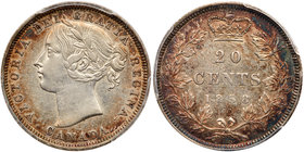 Canada. 20 Cents, 1858. PCGS AU53