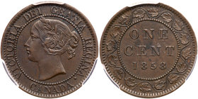 Canada. Cent, 1858. PCGS AU55