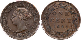 Canada. Cent, 1891. PCGS EF45