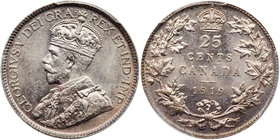 Canada. 25 Cents, 1919. PCGS MS62