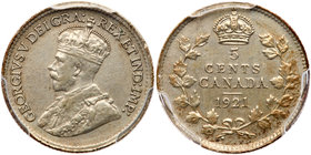 Canada. 5 Cents, 1921. PCGS EF