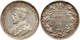 Canada. 25 Cents, 1927. PCGS AU