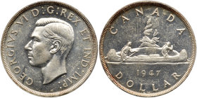 Canada. Dollar, 1947. PCGS AU58