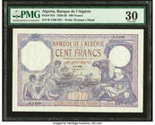 Algeria Banque de l'Algerie 100 Francs 6.1.1933 Pick 81b PMG Very Fine 30. Corner tears.

HID09801242017