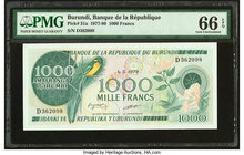 Burundi Banque de la Republique 1000 Francs 1.5.1979 Pick 31a PMG Gem Uncirculated 66 EPQ. 

HID09801242017