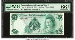 Cayman Islands Currency Board 5 Dollars 1971 (ND 1972) Pick 2a PMG Gem Uncirculated 66 EPQ. 

HID09801242017