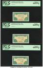 Hong Kong Government of Hong Kong 5 Cents ND (1941) Pick 314 KNB4 Three Consecutive Examples PCGS Gem New 66PPQ. 

HID09801242017