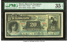 Mexico Banco de Guanajuato 20 Pesos 20.7.1914 Pick S291e M325c PMG Choice Very Fine 35 EPQ. 

HID09801242017