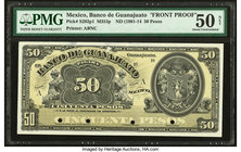 Mexico Banco de Guanajuato 50 Pesos ND (1901-1914) Pick S292p1 M353p Front Proof PMG About Uncirculated 50 Net. Four POCs; tears; paper pulls.

HID098...