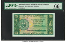 Western Samoa Bank of Western Samoa 10 Shillings ND (1963) Pick 13a PMG Gem Uncirculated 66 EPQ. 

HID09801242017