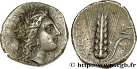 LUCANIA - METAPONTUM
Type : Nomos, statère ou didrachme 
Date : c. 330-290 AC. 
Mint name / Town : Métaponte, Lucanie 
Metal : silver 
Diameter :...