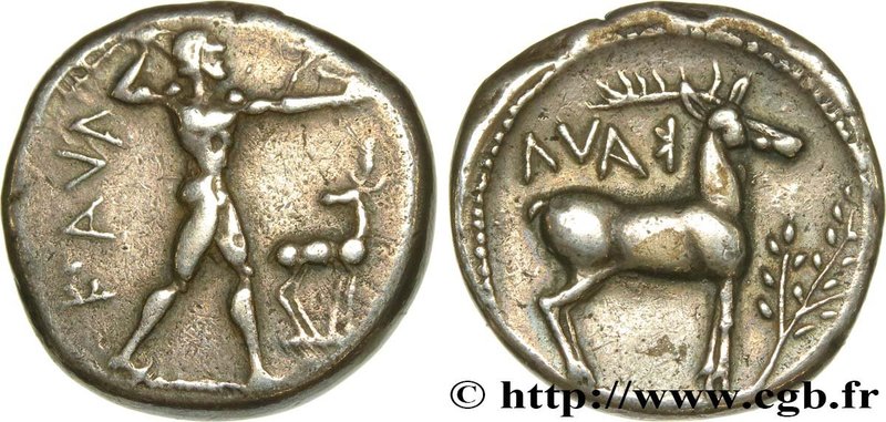 BRUTTIUM - KAULONIA
Type : Statère, nomos ou didrachme 
Date : c. 475-425 AC. ...