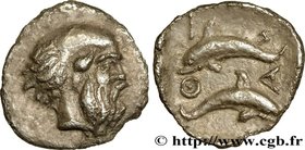 THRACE - THRACIAN ISLANDS - THASOS
Type : Obole 
Date : c. 411-404 AC. 
Mint name / Town : Thrace, Thasos 
Metal : silver 
Diameter : 9 mm
Orien...