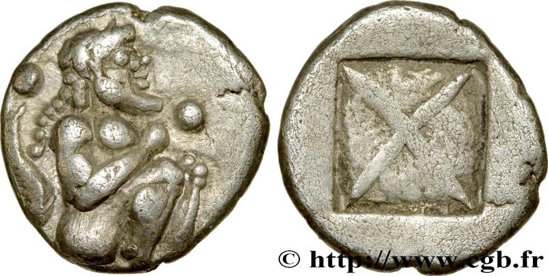 MACEDONIA - LETE
Type : Hemihecté 
Date : c. 500-480 AC. 
Mint name / Town : ...