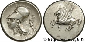 CORINTHIA - CORINTH
Type : Statère 
Date : c. 345-307 AC 
Mint name / Town : Corinthe, Corinthie 
Metal : silver 
Diameter : 22,5 mm
Orientation...