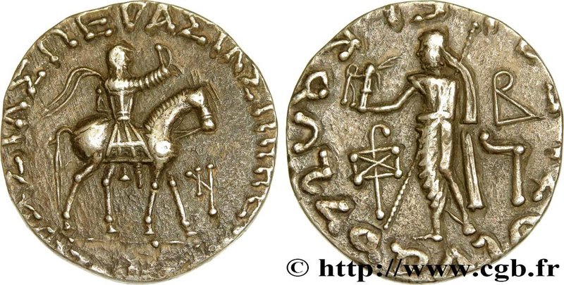 SCYTHIA - INDO-SCYTHIAN KINGDOM - AZES
Type : Tétradrachme bilingue 
Date : c....