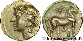 ZEUGITANA - CARTHAGE
Type : Demi-shekel 
Date : c. 220-210 AC. 
Mint name / Town : Carthage, Zeugitane 
Metal : silver 
Diameter : 18 mm
Orienta...
