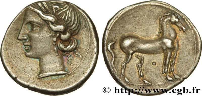 ZEUGITANA - CARTHAGE
Type : Quart de shekel 
Date : c. 220-210 AC. 
Mint name...