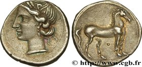 ZEUGITANA - CARTHAGE
Type : Quart de shekel 
Date : c. 220-210 AC. 
Mint name / Town : Carthage, Zeugitane 
Metal : silver 
Diameter : 15 mm
Ori...