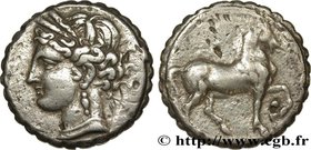 ZEUGITANA - CARTHAGE
Type : Double shekel 
Date : c. 160-146 AC. 
Mint name / Town : Carthage, Zeugitane 
Metal : billon 
Diameter : 25 mm
Orien...