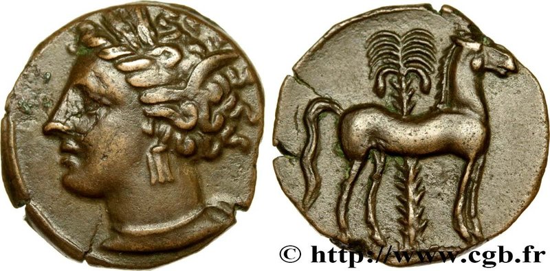 ZEUGITANA - CARTHAGE
Type : Unité de bronze 
Date : c. 400-350 AC. 
Mint name...