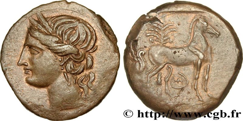 ZEUGITANA - CARTHAGE
Type : Triple shekel 
Date : c. 220-215 AC. 
Mint name /...