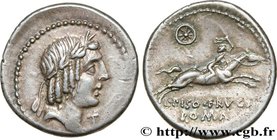 CALPURNIUS
Type : Denier 
Date : 90 AC. 
Mint name / Town : Rome 
Metal : silver 
Millesimal fineness : 950 ‰
Diameter : 19,5 mm
Orientation di...