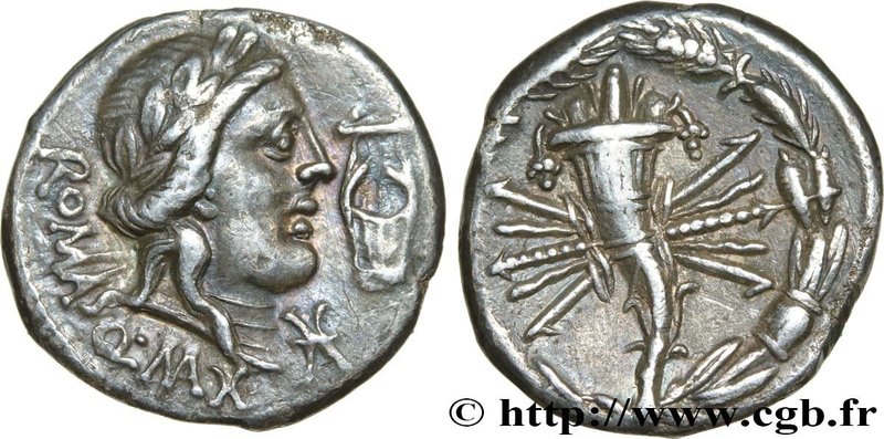 FABIA
Type : Denier 
Date : 82-80 AC. 
Mint name / Town : Rome 
Metal : silv...