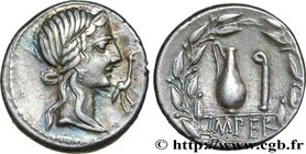 CAECILIA
Type : Denier 
Date : 81 AC. 
Mint name / Town : Italie du Nord 
Metal : silver 
Millesimal fineness : 950 ‰
Diameter : 18,5 mm
Orient...