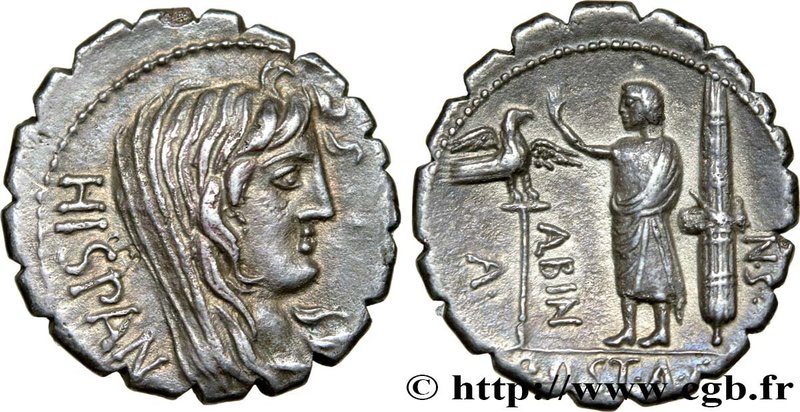 POSTUMIA
Type : Denier serratus 
Date : 81 AC. 
Mint name / Town : Rome 
Met...