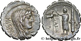 POSTUMIA
Type : Denier serratus 
Date : 81 AC. 
Mint name / Town : Rome 
Metal : silver 
Millesimal fineness : 950 ‰
Diameter : 19 mm
Orientati...