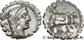 PROCILIA
Type : Denier serratus 
Date : 80 AC. 
Mint name / Town : Rome 
Metal : silver 
Millesimal fineness : 950 ‰
Diameter : 17,5 mm
Orienta...
