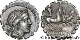 NAEVIA
Type : Denier serratus 
Date : 79 AC. 
Mint name / Town : Rome ou Italie 
Metal : silver 
Millesimal fineness : 950 ‰
Diameter : 18 mm
O...