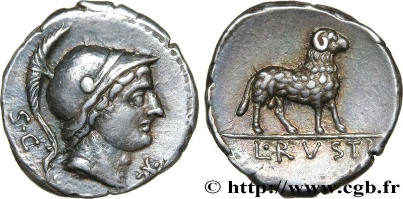 RUSTIA
Type : Denier 
Date : 76 AC. 
Mint name / Town : Rome 
Metal : silver...