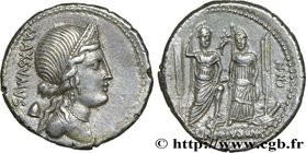 EGNATIA
Type : Denier 
Date : 75 AC. 
Mint name / Town : Rome 
Metal : silver 
Millesimal fineness : 950 ‰
Diameter : 19 mm
Orientation dies : ...