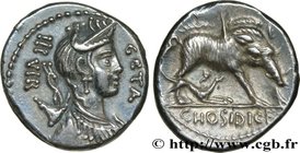HOSIDIA
Type : Denier 
Date : 68 AC. 
Mint name / Town : Rome 
Metal : silver 
Millesimal fineness : 950 ‰
Diameter : 17,5 mm
Orientation dies ...