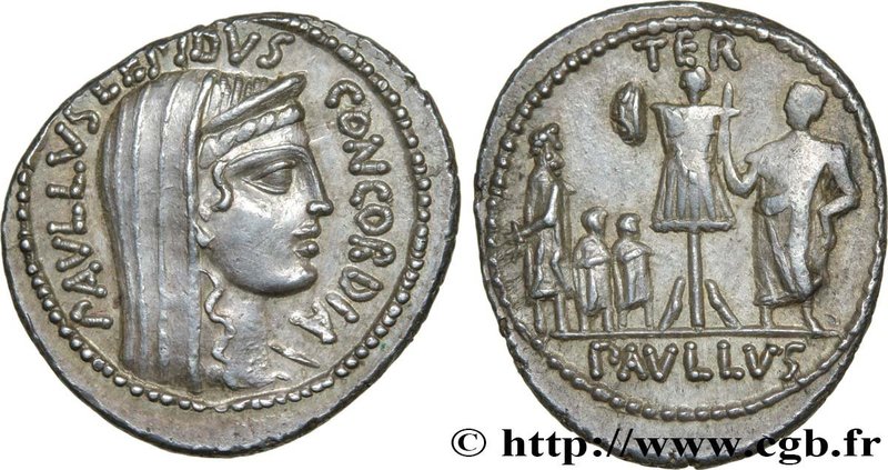 AEMILIA
Type : Denier 
Date : 62 AC. 
Mint name / Town : Rome 
Metal : silve...