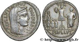 AEMILIA
Type : Denier 
Date : 62 AC. 
Mint name / Town : Rome 
Metal : silver 
Millesimal fineness : 950 ‰
Diameter : 20,5 mm
Orientation dies ...