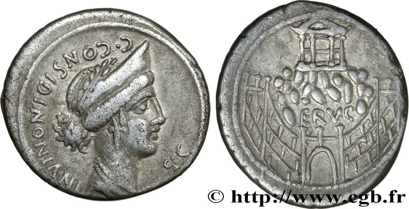 CONSIDIA
Type : Denier 
Date : 57 AC. 
Mint name / Town : Rome 
Metal : silv...