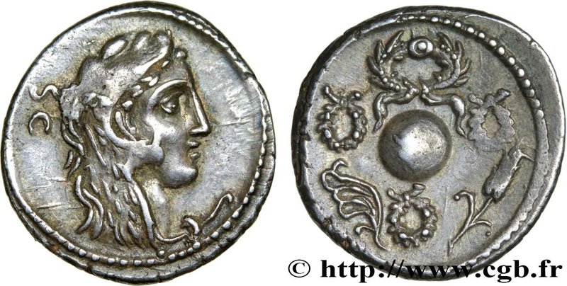 CORNELIA
Type : Denier 
Date : 56 AC. 
Mint name / Town : Rome 
Metal : silv...