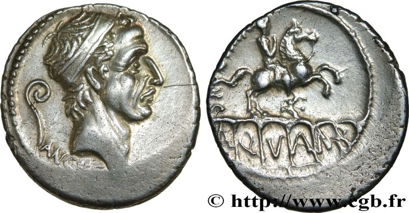 MARCIA
Type : Denier 
Date : 56 AC. 
Mint name / Town : Rome 
Metal : silver...