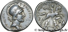 FONTEIA
Type : Denier 
Date : 55 AC. 
Mint name / Town : Rome 
Metal : silver 
Millesimal fineness : 950 ‰
Diameter : 17 mm
Orientation dies : ...