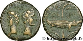 AUGUSTUS and AGRIPPA
Type : Dupondius 
Date : c. 10 AC. - 10 AD. 
Mint name / Town : Nîmes, Gaule 
Metal : bronze 
Diameter : 26 mm
Orientation ...