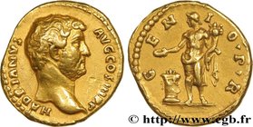 HADRIAN
Type : Aureus 
Date : 138 
Mint name / Town : Rome 
Metal : gold 
Millesimal fineness : 1000 ‰
Diameter : 19 mm
Orientation dies : 6 h....